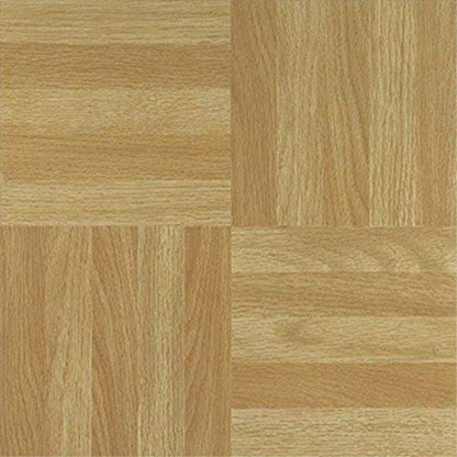 Tivoli Self Adhesive Vinyl Floor Tiles, 45 Tiles - 12" x 12", Medium Oak Plank-Look - Peel & Stick, DIY Flooring for Kitchen, Dining Room, Bedrooms, Basements & Bathrooms by Achim Home Decor