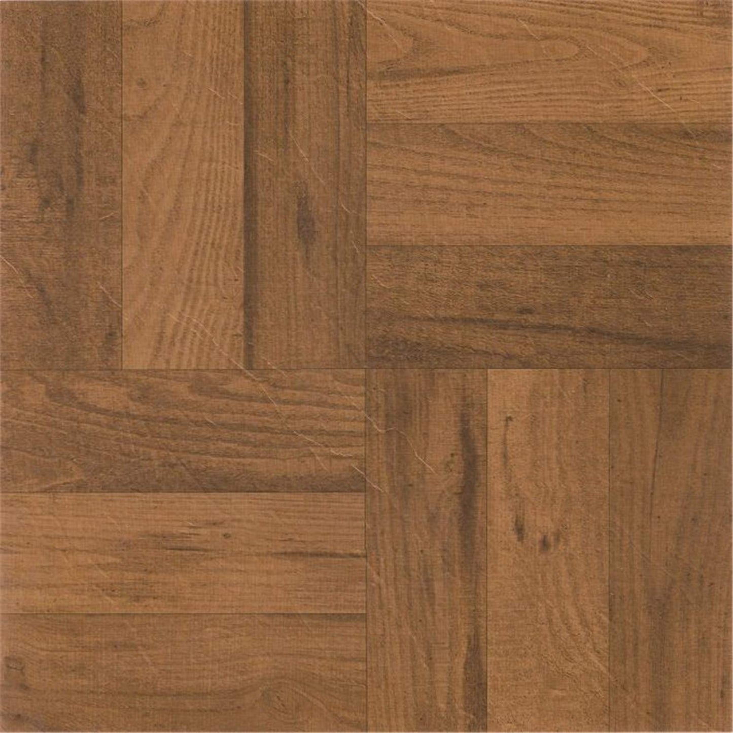 Tivoli Self Adhesive Vinyl Floor Tiles, 45 Tiles - 12" x 12", Medium Oak Plank-Look - Peel & Stick, DIY Flooring for Kitchen, Dining Room, Bedrooms, Basements & Bathrooms by Achim Home Decor