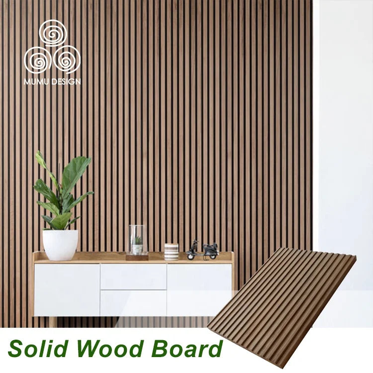 MUMU Hardwood Oak Flooring Driftwood Decor Slatted Modern Room Design Wood Wall Panels for Wooden Walls