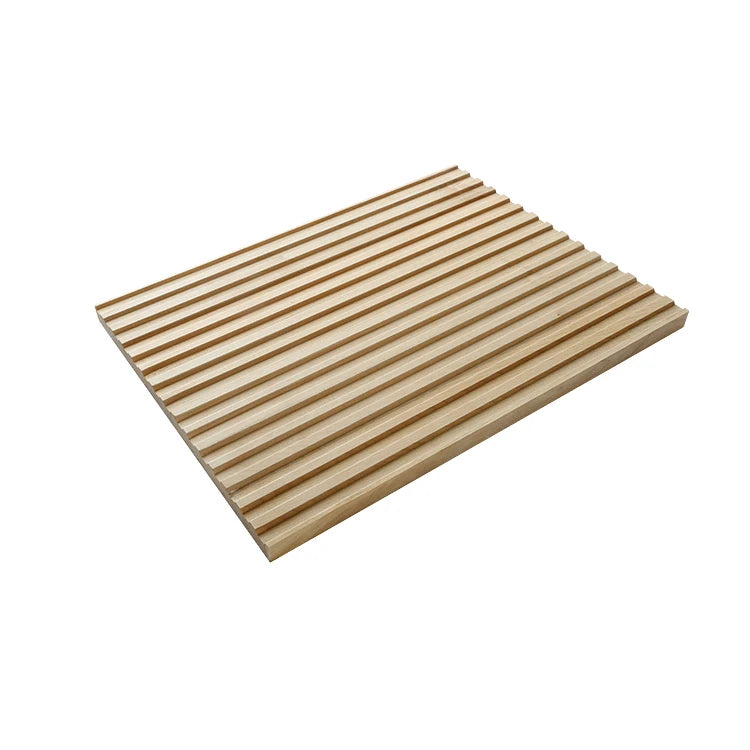 MUMU Natural Oak Hardwood Headboard Acoustic Composite Building Board Slat Wood Cladding 3D Wall Panels